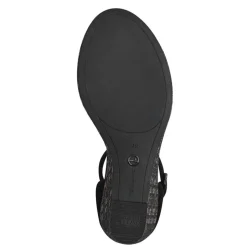 Tamaris Keilsandalette schwarz S14 1-28331-42