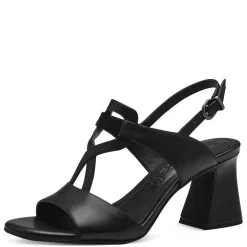 Tamaris Ledersandalette schwarz  S14 1-28379-42