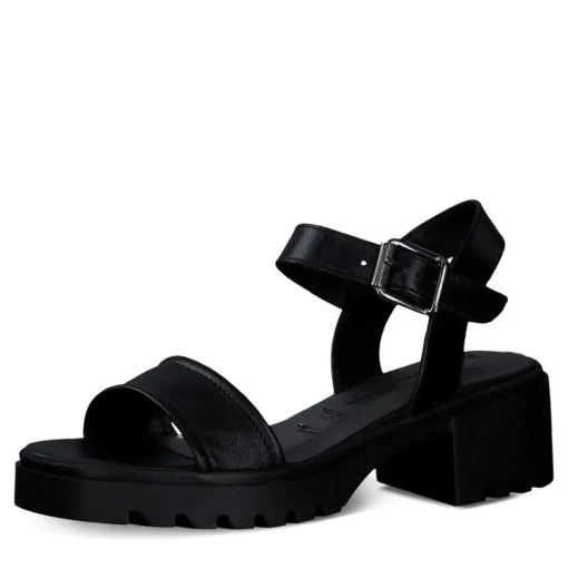 Tamaris Ledersandalette schwarz S14 1-28025-42