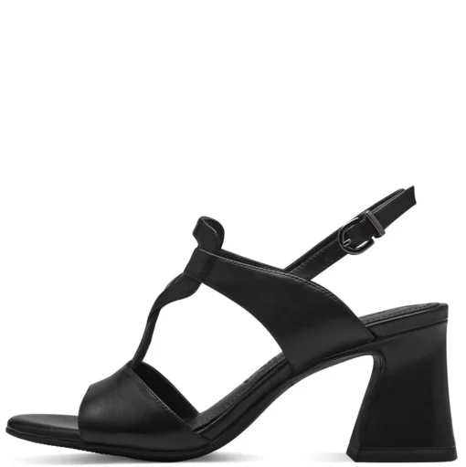 Tamaris Ledersandalette schwarz  S14 1-28379-42