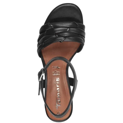 Tamaris Ledersandalette schwarz S14 1-28005-42