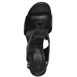 Tamaris Ledersandalette schwarz  S14 1-28379-42