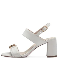 Tamaris Ledersandalette weiß mit Applikation S14 1-28333-42
