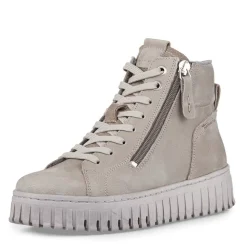Tamaris Lederstiefelette Schnürung Reißverschluss GRAU OLIVE SCHWARZ 1-25206-43