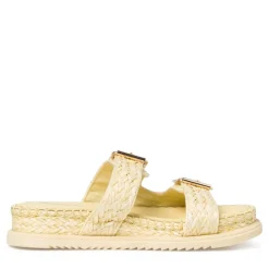 Tamaris Pantolette Flechtoptik gelb S12 1-1-27507-38