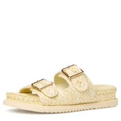 Tamaris Pantolette Flechtoptik gelb S12 1-1-27507-38