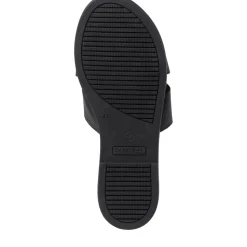 Tamaris Pantolette Leder TOUCHit Fußbett schwarz S12  1-1-27135-28
