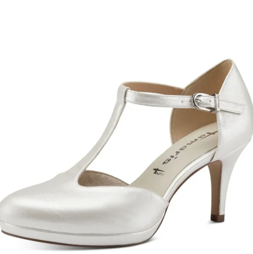 Tamaris Pumps black matt, pearl S13  1-1-24463-20