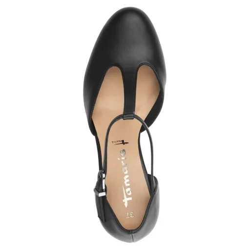Tamaris Pumps black matt, pearl S13  1-1-24463-20