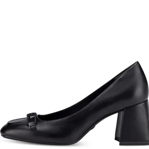 Tamaris Pumps karrèe Logo- Spange TOUCHit- Fußbett  gelb, schwarz S13 1-1-22416-20