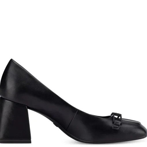 Tamaris Pumps karrèe Logo- Spange TOUCHit- Fußbett  gelb, schwarz S13 1-1-22416-20