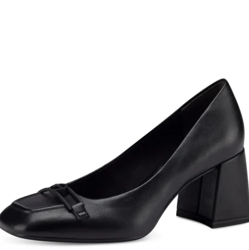 Tamaris Pumps karrèe Logo- Spange TOUCHit- Fußbett  gelb, schwarz S13 1-1-22416-20