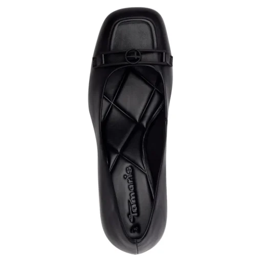 Tamaris Pumps karrèe Logo- Spange TOUCHit- Fußbett  gelb, schwarz S13 1-1-22416-20