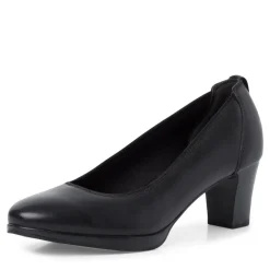 Tamaris Pumps klassisch Leder TOUCHit- Fußbett schwarz S14 1-22446-41