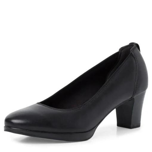 Tamaris Pumps klassisch Leder TOUCHit- Fußbett schwarz S14 1-22446-41