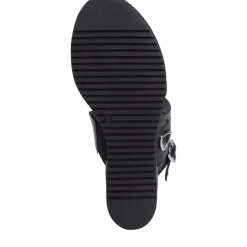 Tamaris Sandalette Keilabsatz Leder schwarz 1-1-28331-26