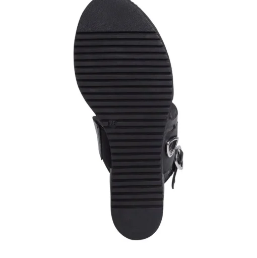 Tamaris Sandalette Keilabsatz Leder schwarz 1-1-28331-26
