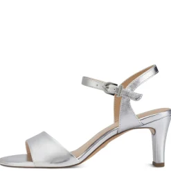 Tamaris Sandalette klassisch weiß silber S13  1-1-28008-20