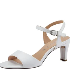 Tamaris Sandalette klassisch weiß silber S13  1-1-28008-20