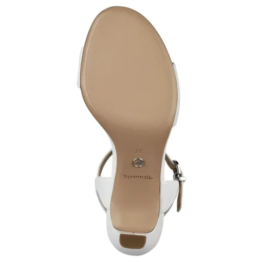 Tamaris Sandalette klassisch weiß silber S13  1-1-28008-20