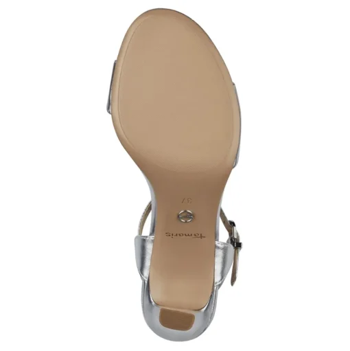 Tamaris Sandalette klassisch weiß silber S13  1-1-28008-20
