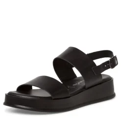 Tamaris Sandalette Leder Keilabsatz black S13  1-1-28238-20