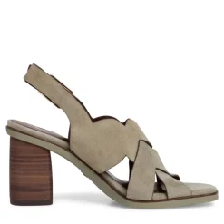 Tamaris Sandalette Leder Blockabsatz olive  1-1-28020-26