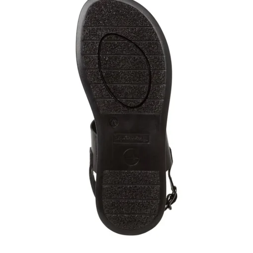Tamaris Sandalette Leder Keilabsatz black S13  1-1-28238-20