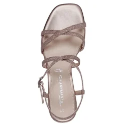 Tamaris Sandalette rosa glitzer S14 1-28204-42