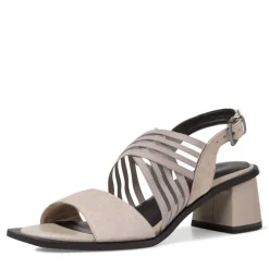 Tamaris Sandalette taupe TOUCHit Fussbett S12 1-1-28354-28