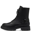 Tamaris Schnürboots TOUCHit Fußbett Zierschnalle schwarz S23 1-25247-41