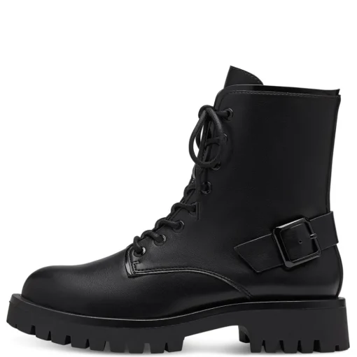 Tamaris Schnürboots TOUCHit Fußbett Zierschnalle schwarz S23 1-25247-41