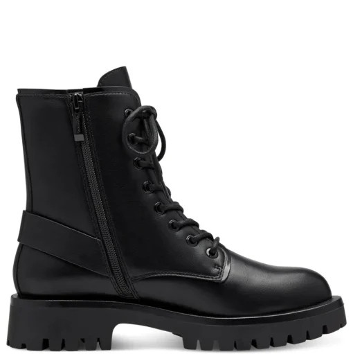 Tamaris Schnürboots TOUCHit Fußbett Zierschnalle schwarz S23 1-25247-41