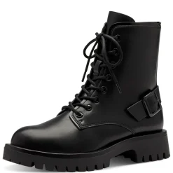 Tamaris Schnürboots TOUCHit Fußbett Zierschnalle schwarz S23 1-25247-41