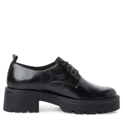 Tamaris Schnürhalbschuh markante Sohle Blockabsatz TOUCHit- Fußbett schwarz S22 1-1-23744-29