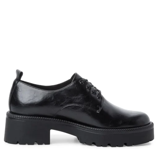 Tamaris Schnürhalbschuh markante Sohle Blockabsatz TOUCHit- Fußbett schwarz S22 1-1-23744-29