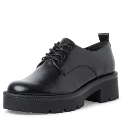 Tamaris Schnürhalbschuh markante Sohle Blockabsatz TOUCHit- Fußbett schwarz S22 1-1-23744-29