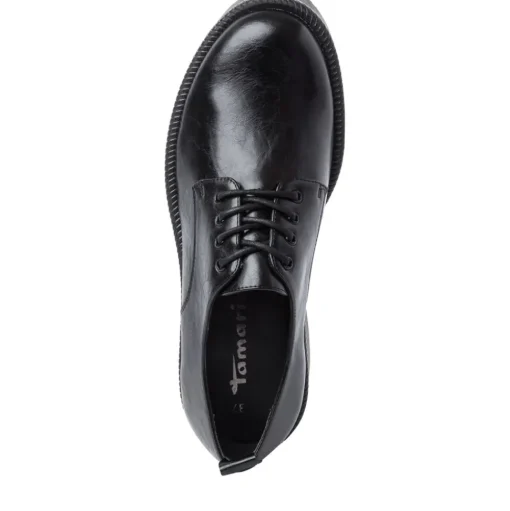 Tamaris Schnürhalbschuh markante Sohle Blockabsatz TOUCHit- Fußbett schwarz S22 1-1-23744-29