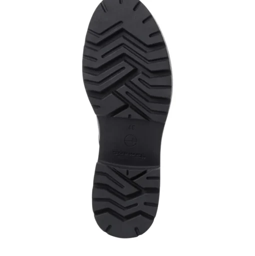 Tamaris Schnürhalbschuh markante Sohle Blockabsatz TOUCHit- Fußbett schwarz S22 1-1-23744-29