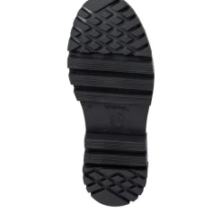 Tamaris Schnürstiefel Schnürboots Leder Wechselfußbett schwarz S23 1-25276-41