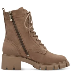 Tamaris Schnürstiefelette Leder Blockabsatz TOUCHit- Fußbett braun S23 1-25272-41