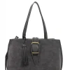 Tamaris Shopper Janina Zierschnalle Quaste grau S22 31795,840