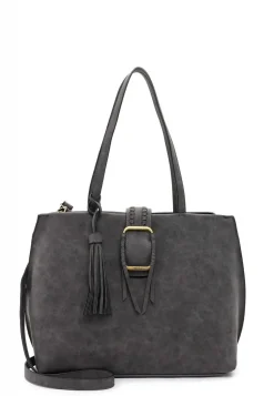 Tamaris Shopper Janina Zierschnalle Quaste grau S22 31795,840