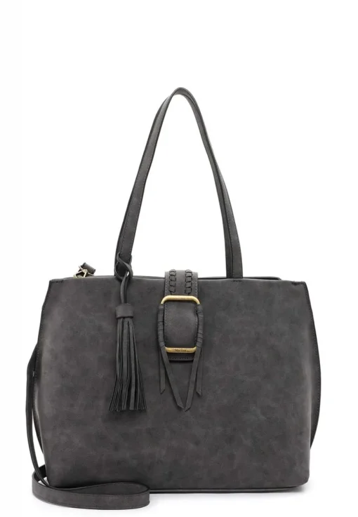 Tamaris Shopper Janina Zierschnalle Quaste grau S22 31795,840