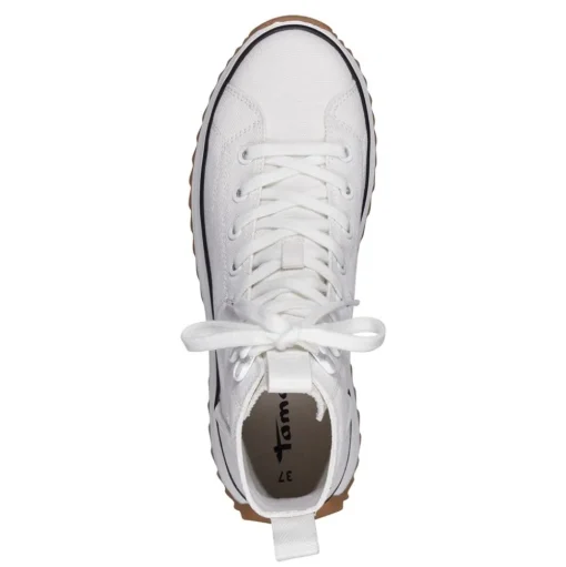 Tamaris Sneaker High Plateausohle Textil weiß, beige S13 1-1-25201-20