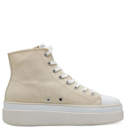 Tamaris Sneaker High Vegan Plateausohle Wechselfußbett beige S14 1-25206-42
