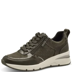 Tamaris Sneaker olive Reißverschluss Schnürung S24 1-23721-42