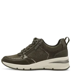 Tamaris Sneaker olive Reißverschluss Schnürung S24 1-23721-42