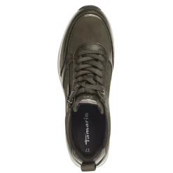 Tamaris Sneaker olive Reißverschluss Schnürung S24 1-23721-42