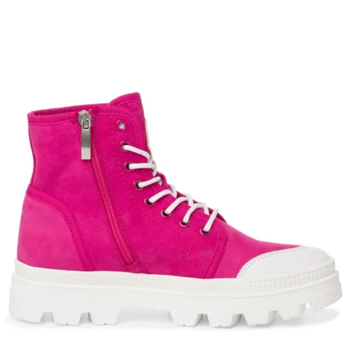 Tamaris Stiefelette Sommer- Boots TOUCHit- Fußbett derbe Sohle fuxia, white leather  S13  1-1-25406-20